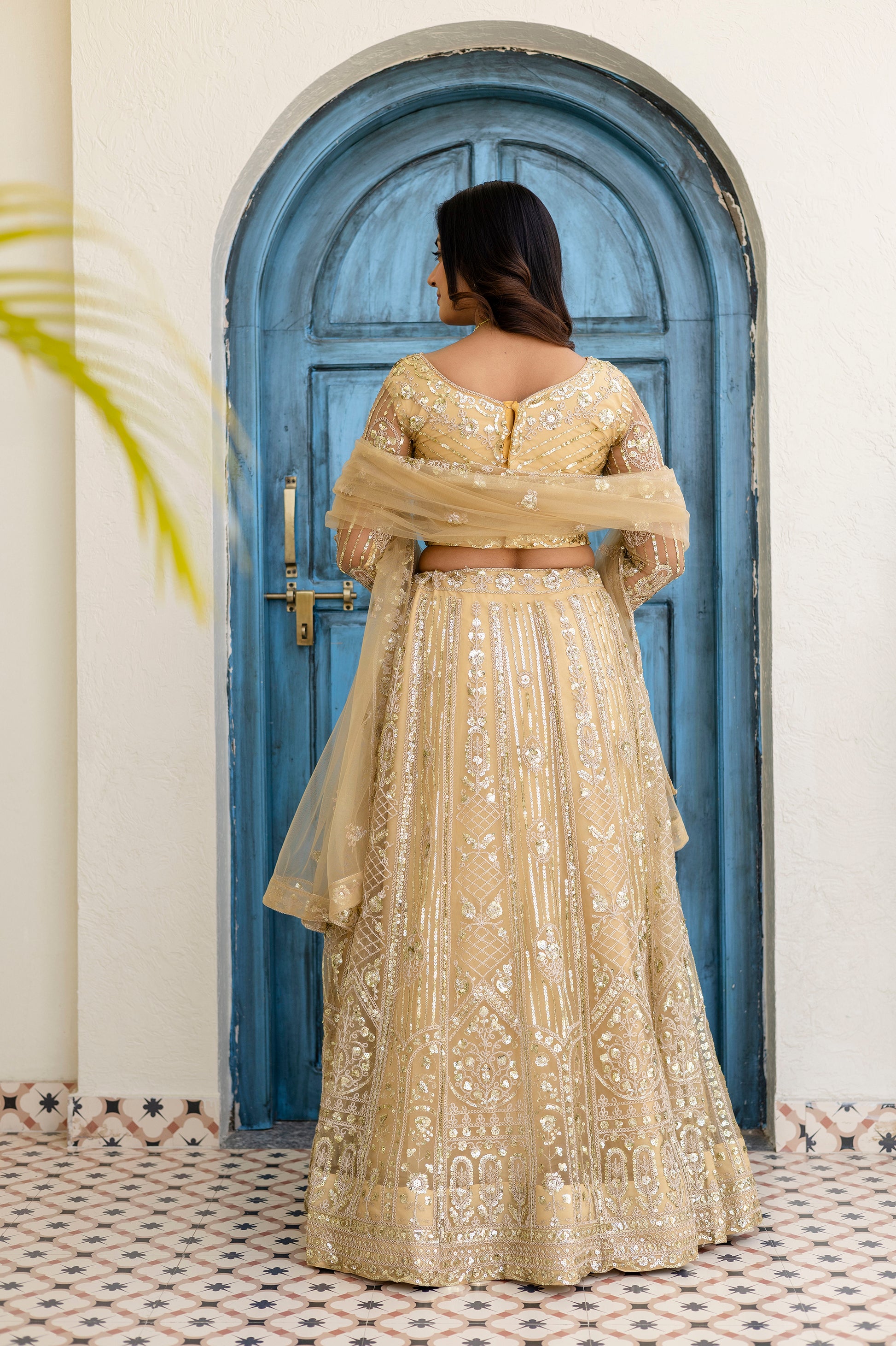 Regal Net Embroidered Lehenga Set