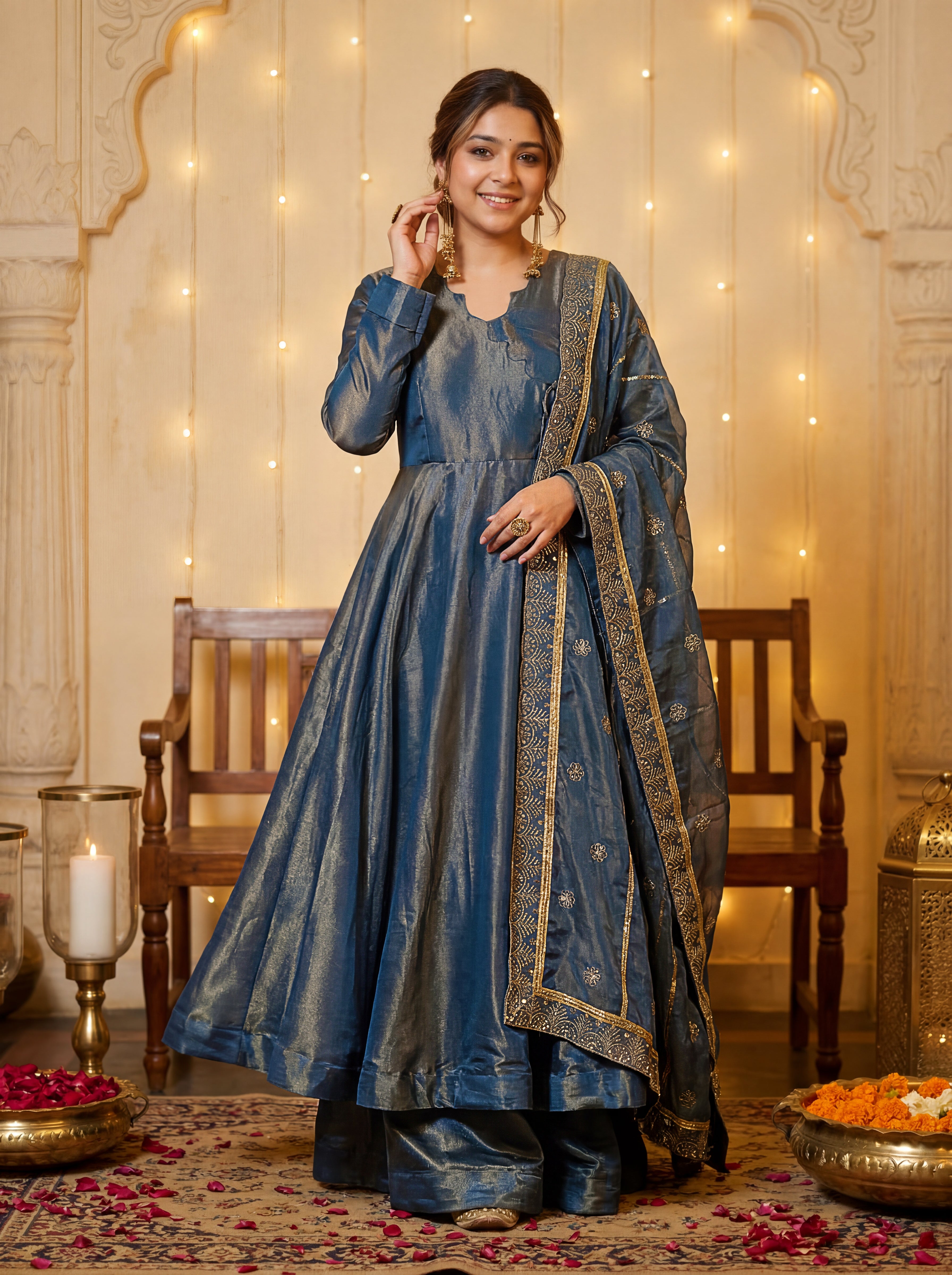 Royal Grace Anarkali Gown Set