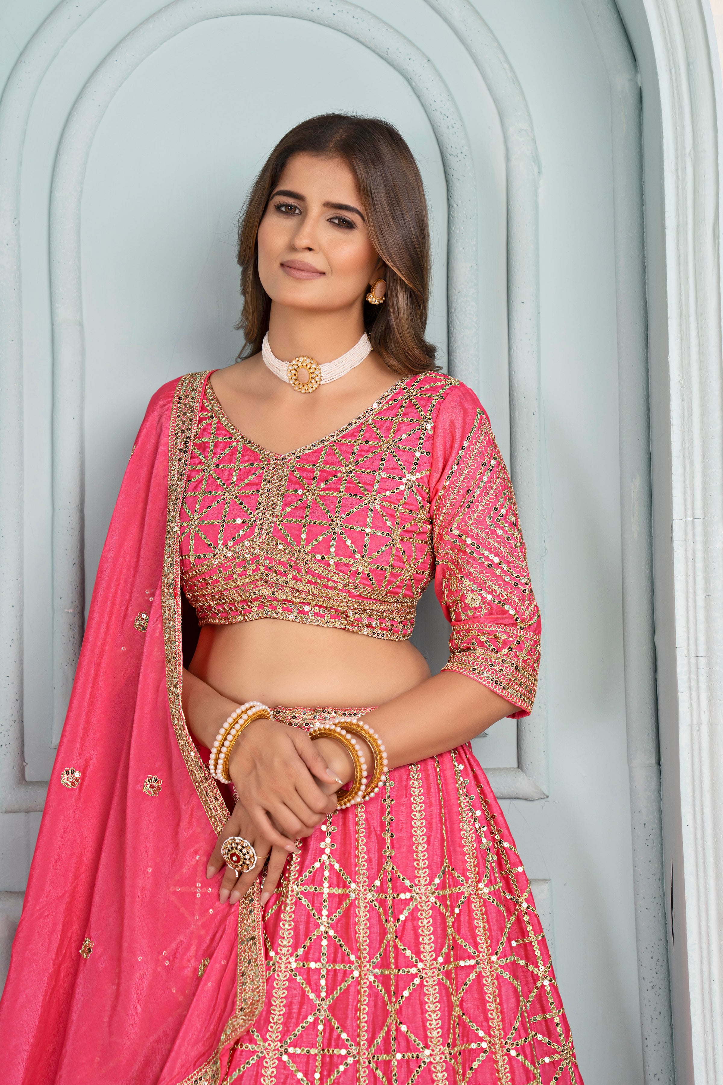 Midnight Royal Embroidered Lehenga Set