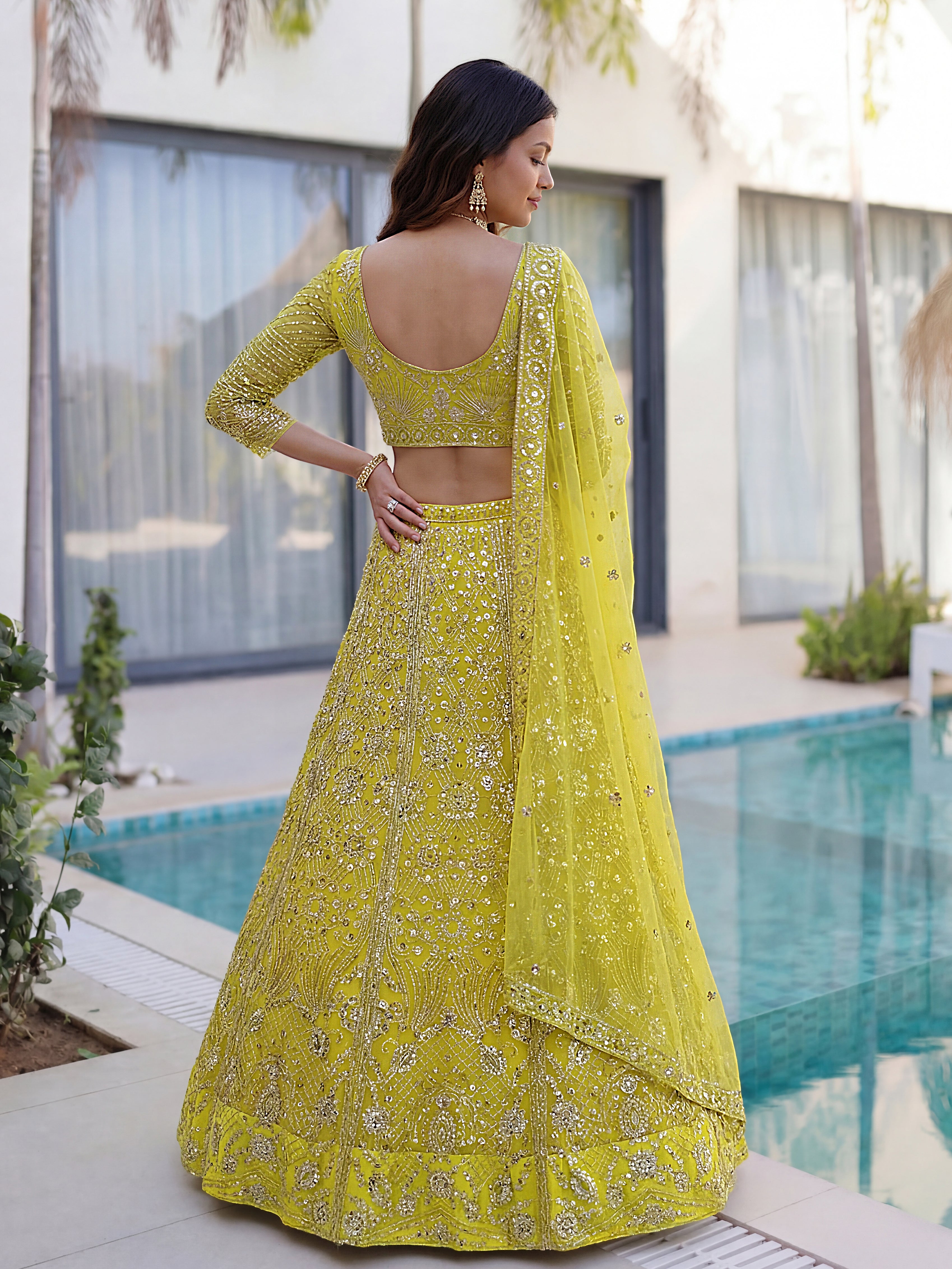 Elegant Aura Embroidered Lehenga Choli