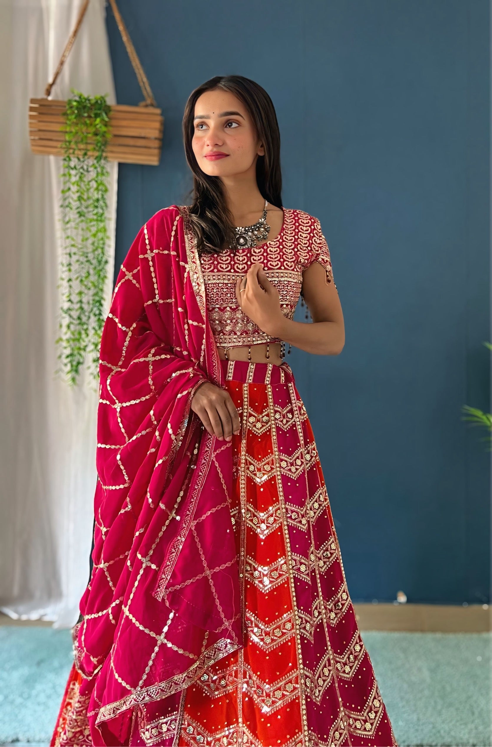 Color Bloom Designer Lehenga Set
