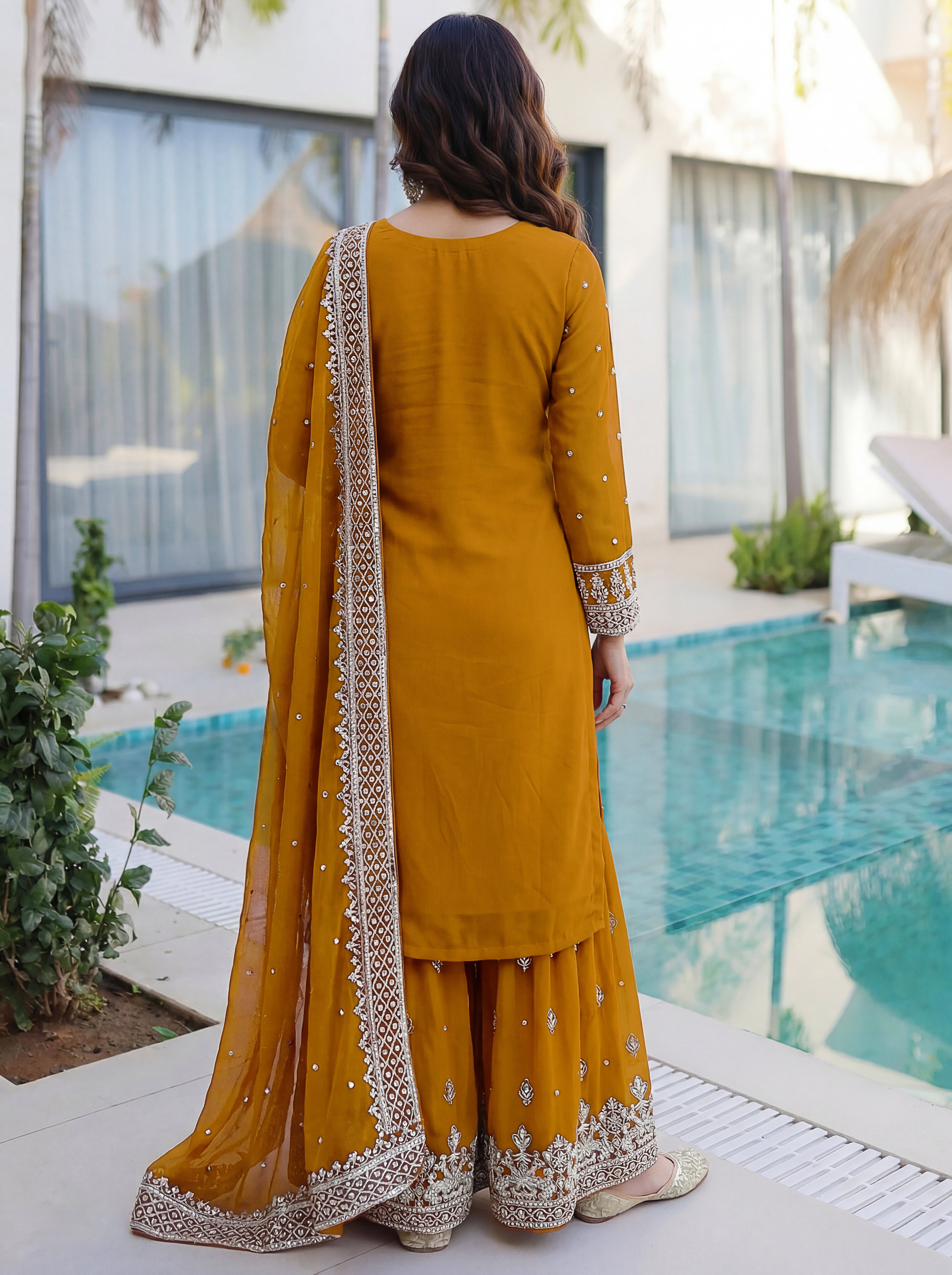 Ethnic Glow Sharara Suit Set