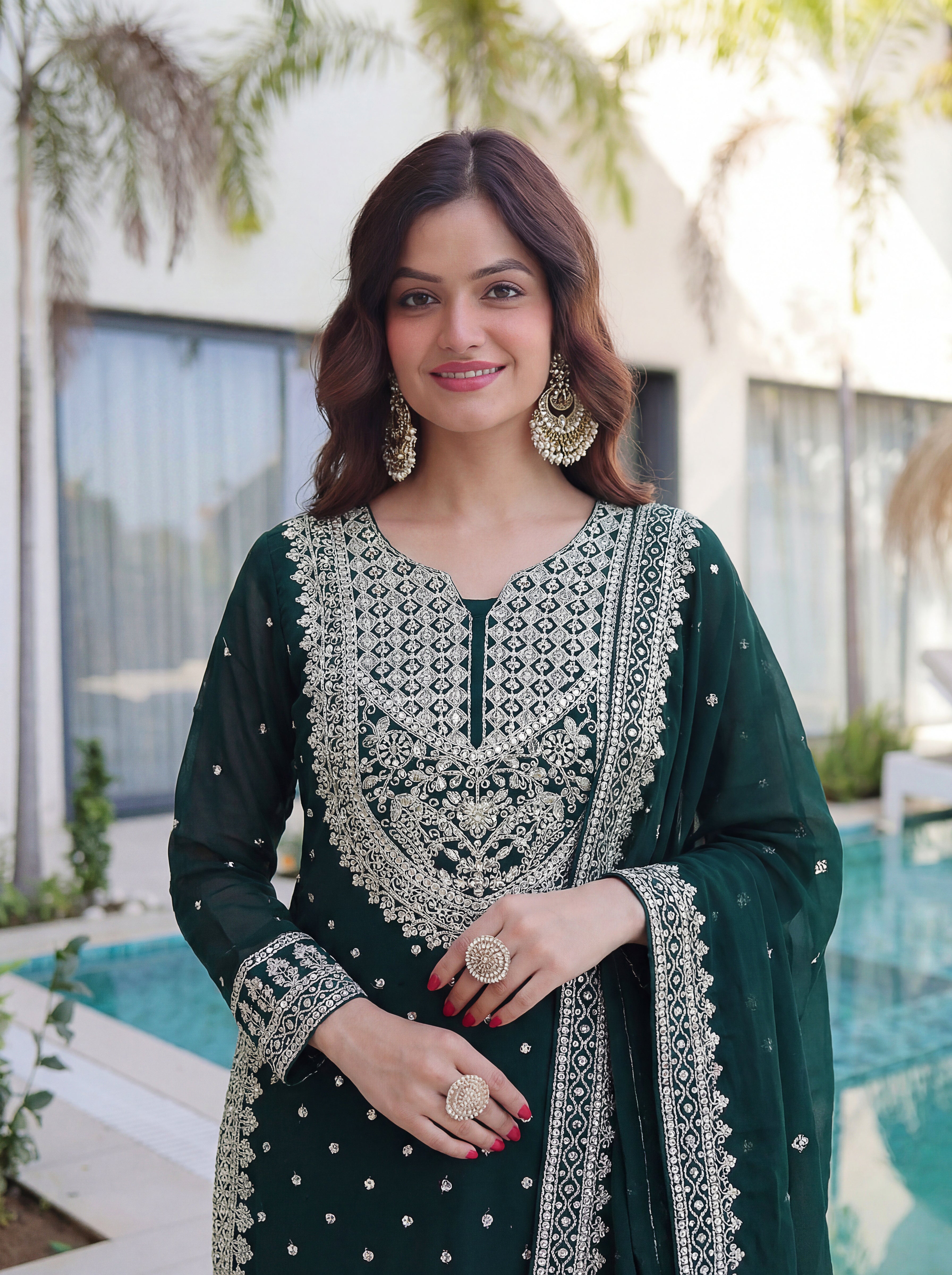Ethnic Glow Sharara Suit Set