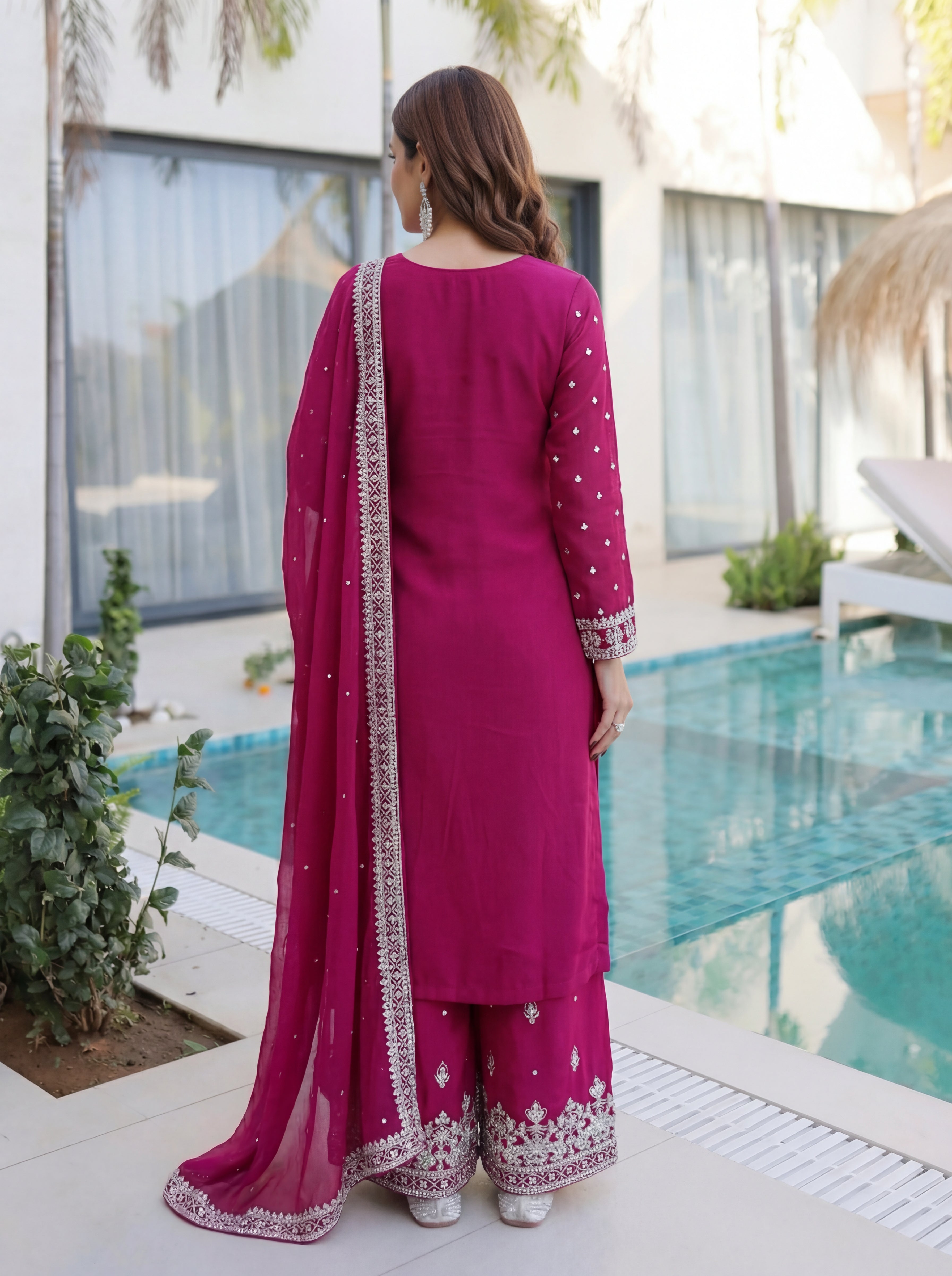 Ethnic Glow Sharara Suit Set