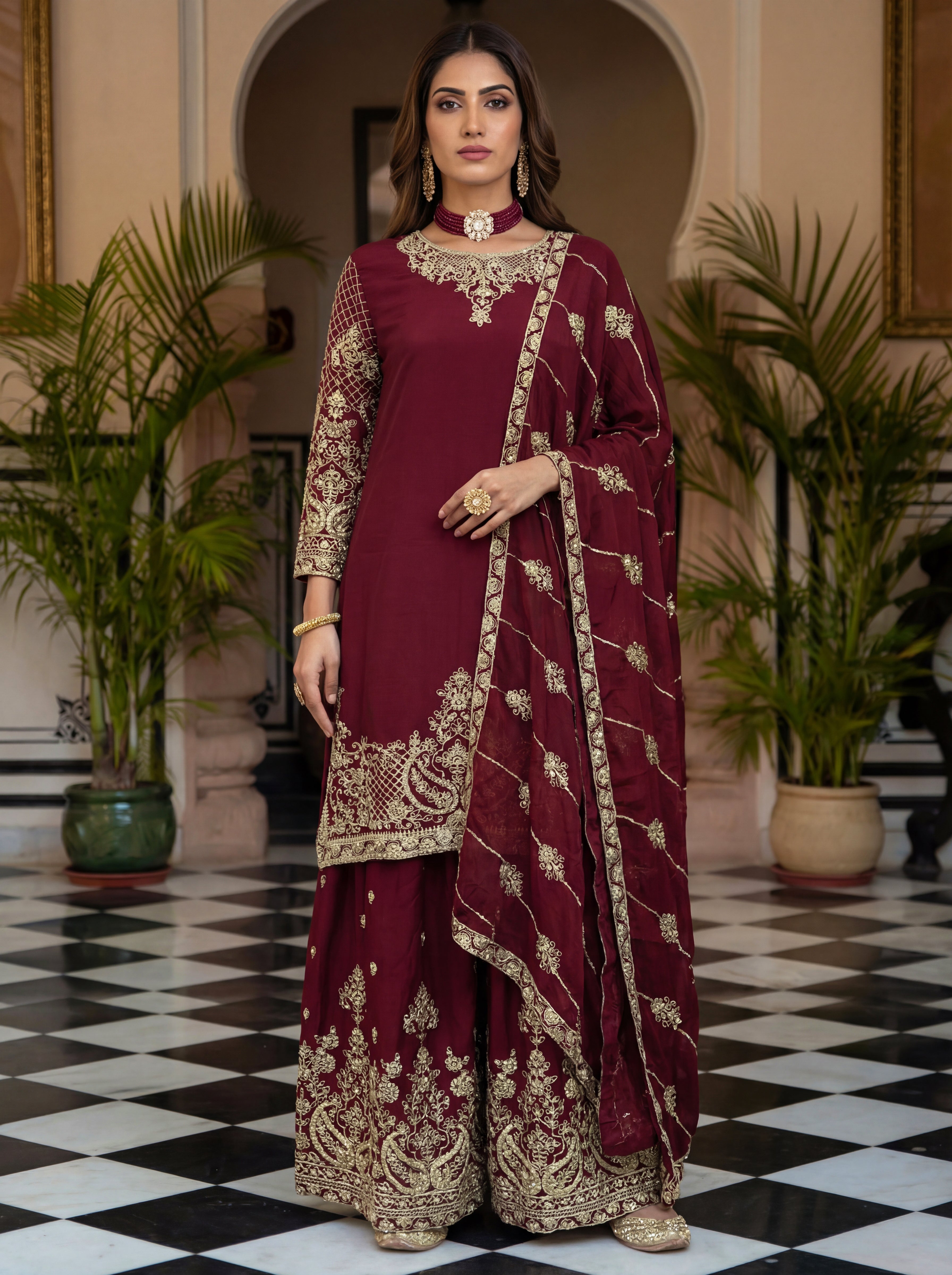 Nooraya Chinon Sharara Set