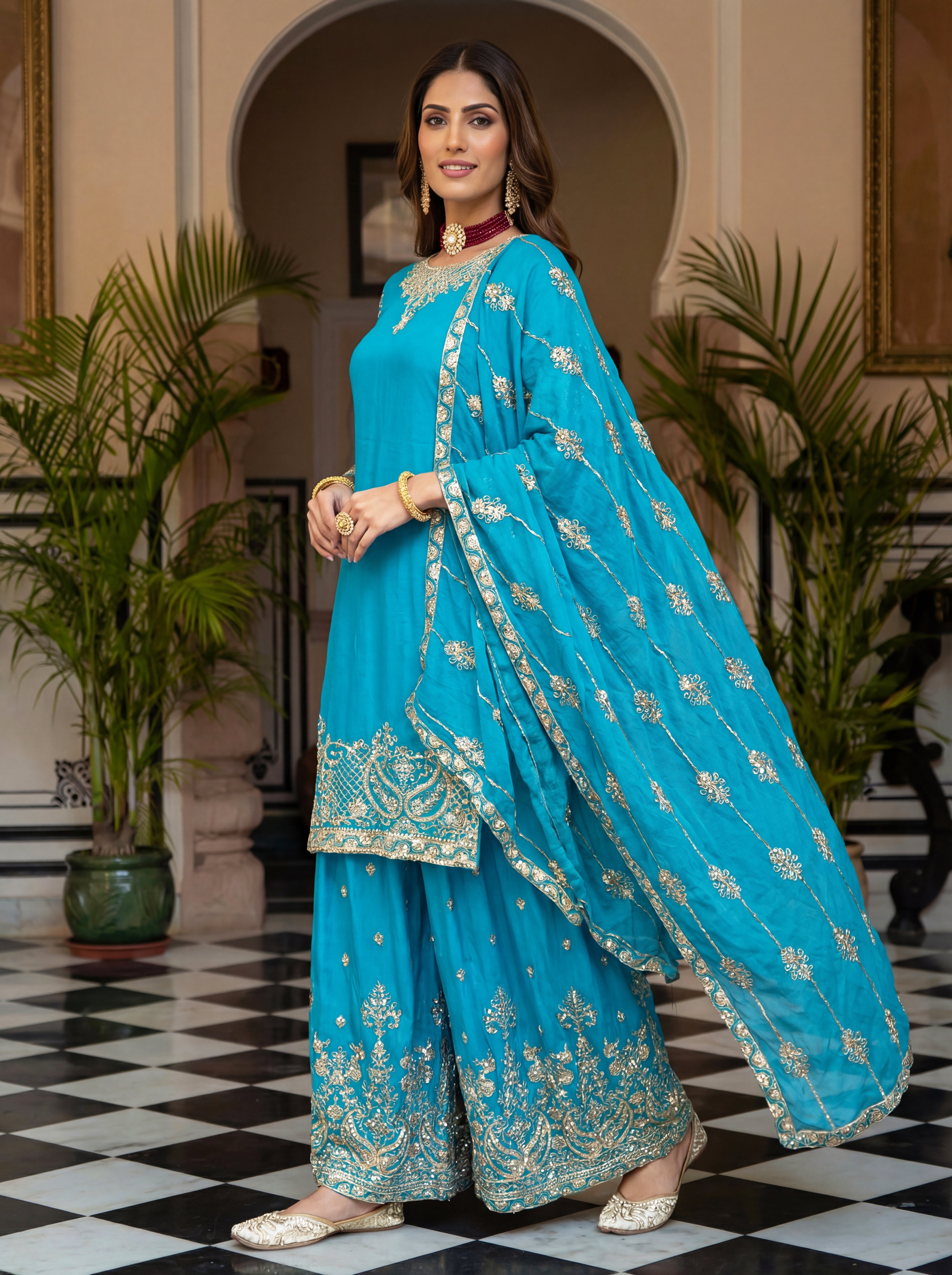 Nooraya Chinon Sharara Set