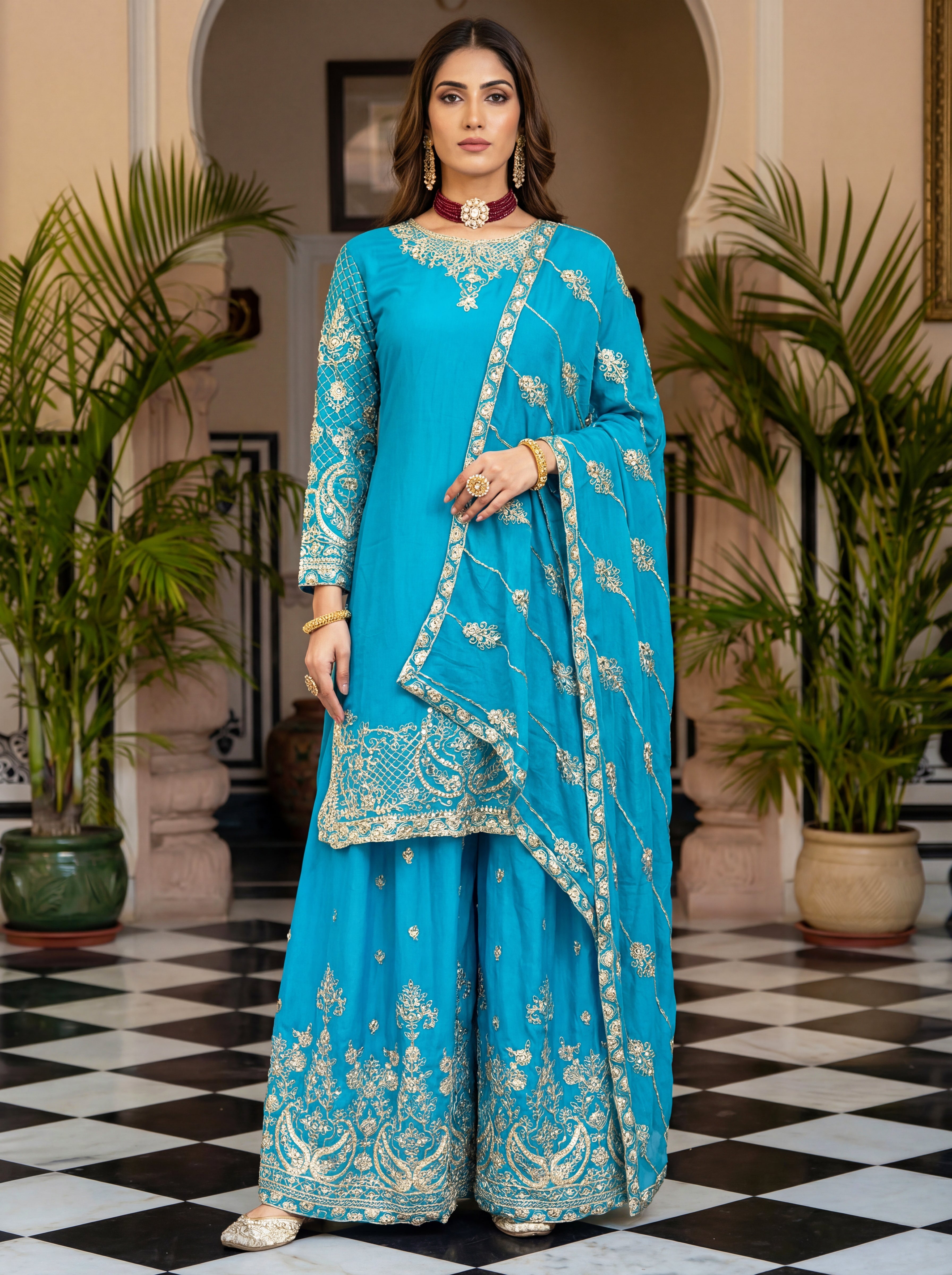 Nooraya Chinon Sharara Set