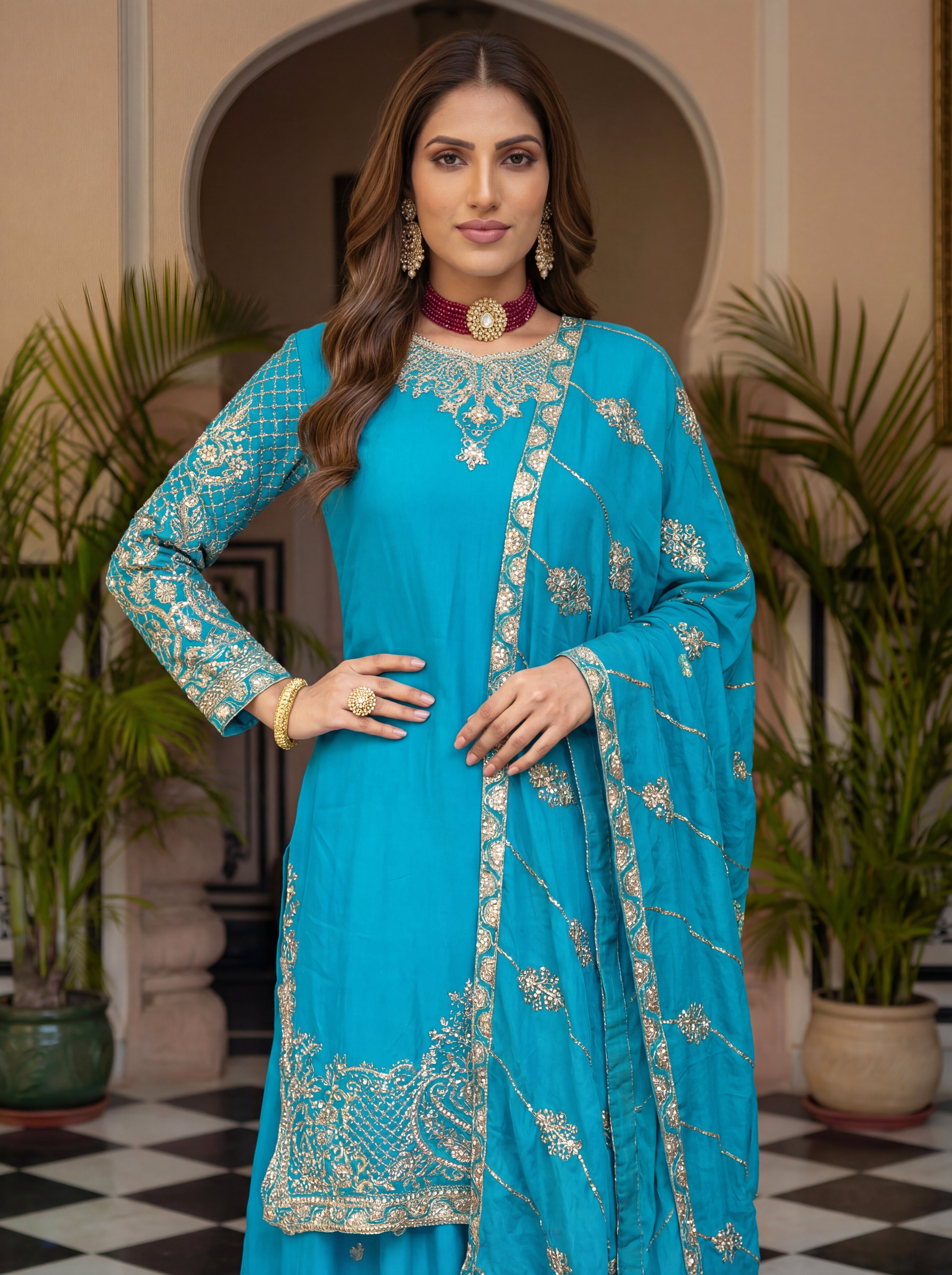 Nooraya Chinon Sharara Set