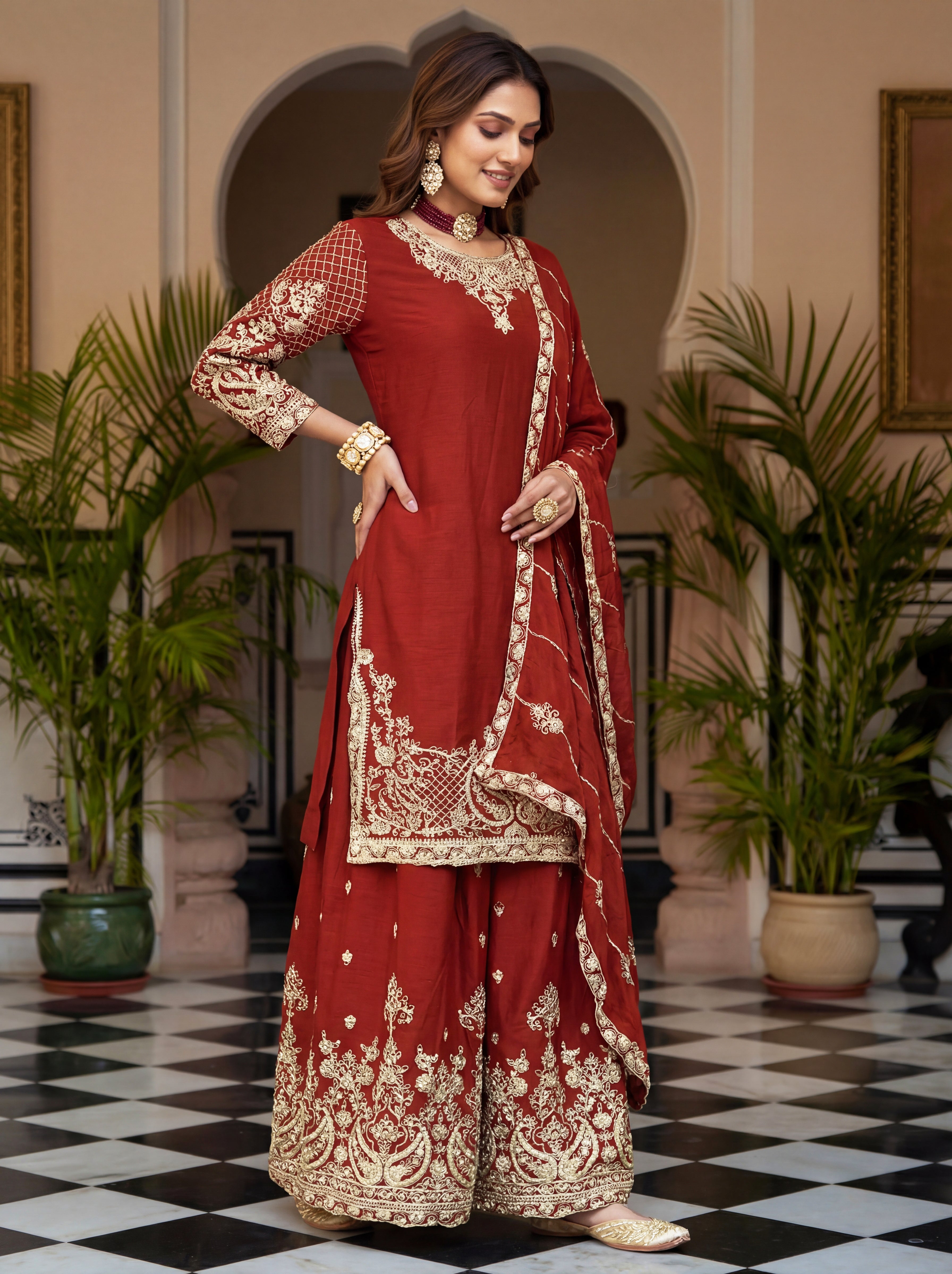 Nooraya Chinon Sharara Set