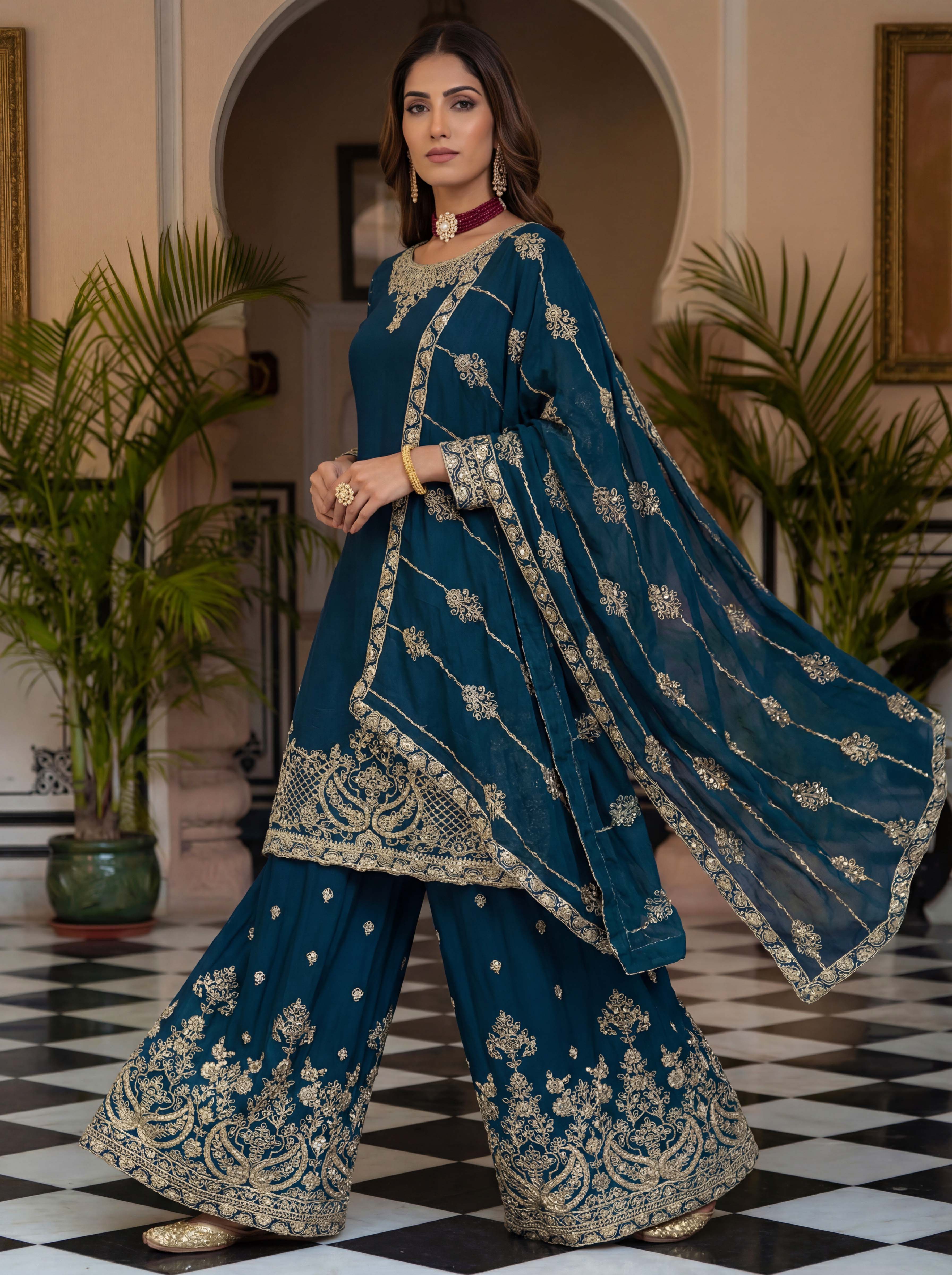 Nooraya Chinon Sharara Set