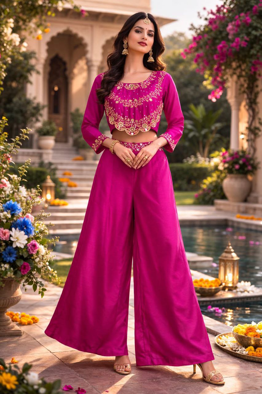 Royal Glow Chinnon Palazzo Set