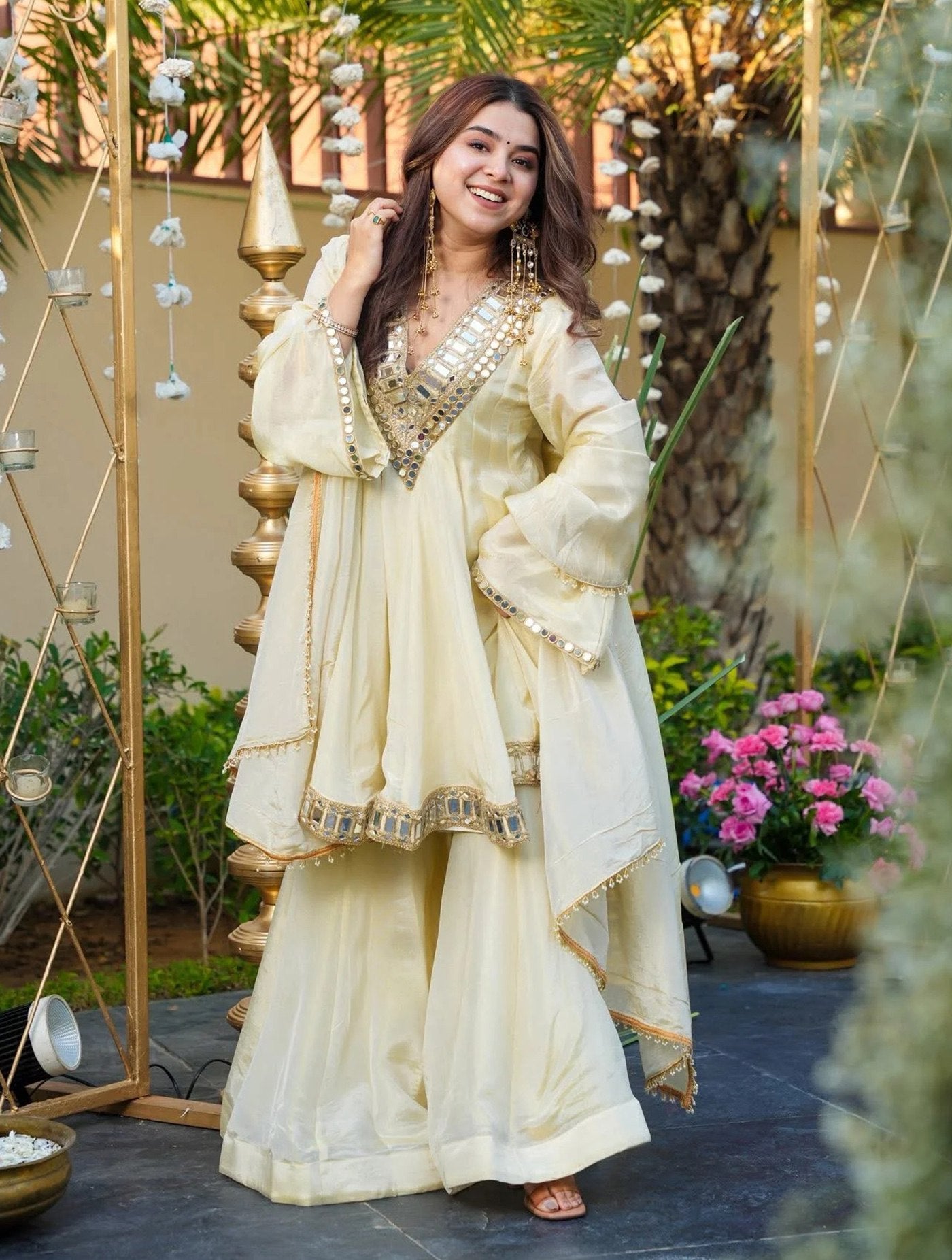 Off-White Tyohaar Mirror Palazzo Set