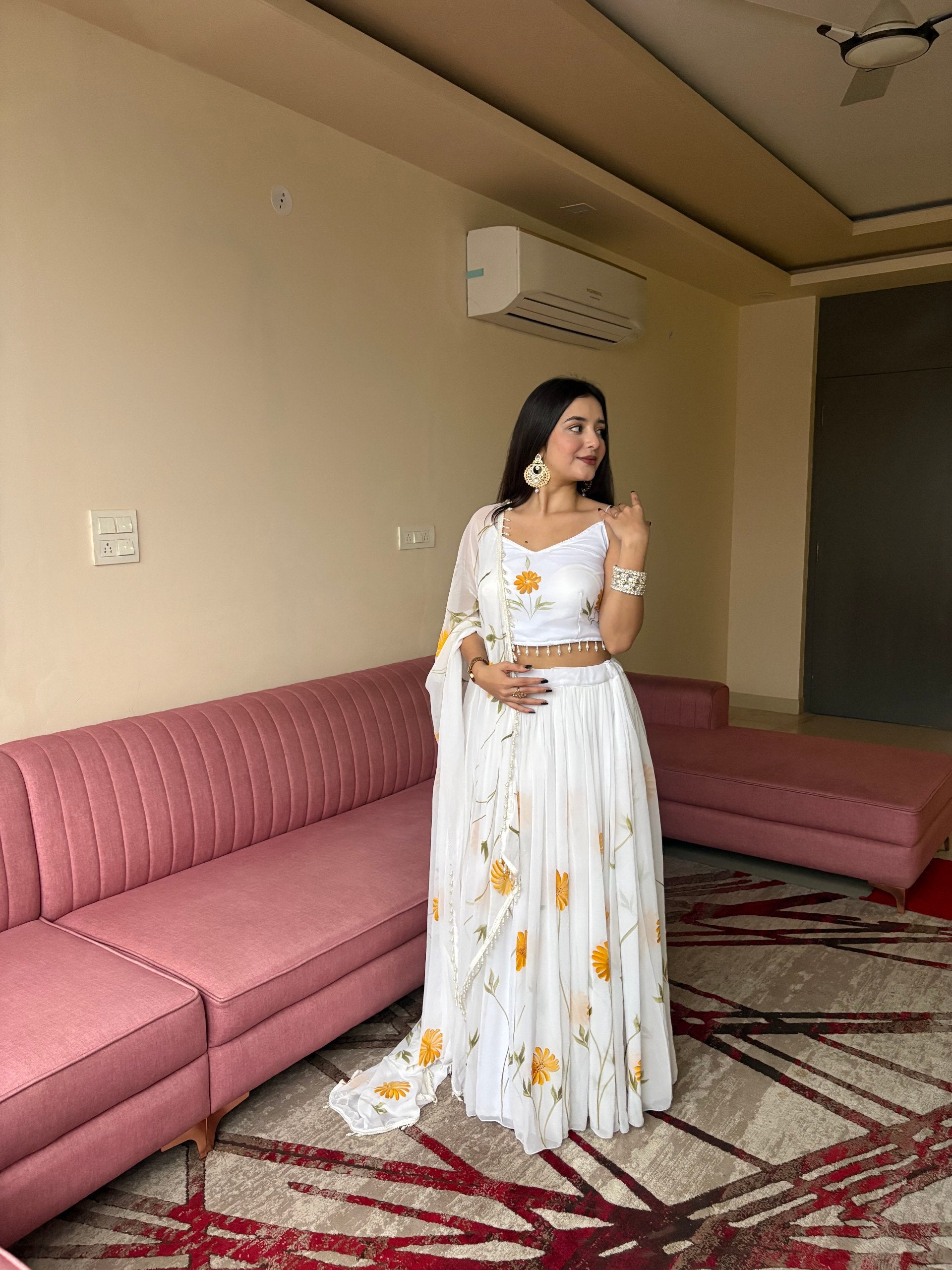 Bloom Grace Organza Lehenga Set