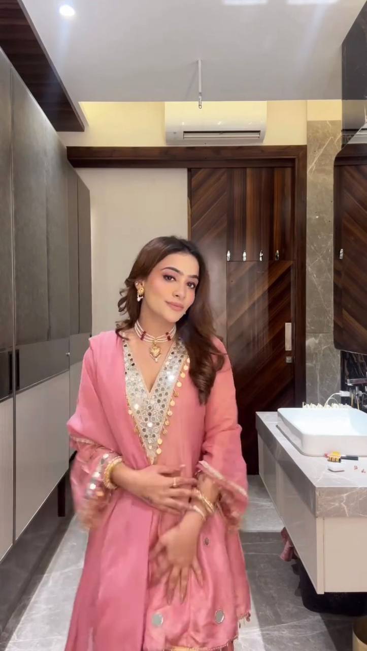 Mirror Spark Coss Moss Sharara Set