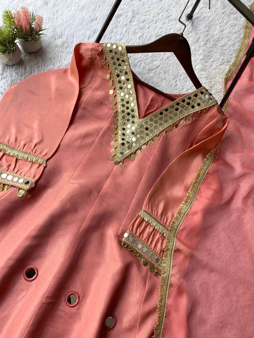 Mirror Spark Coss Moss Sharara Set