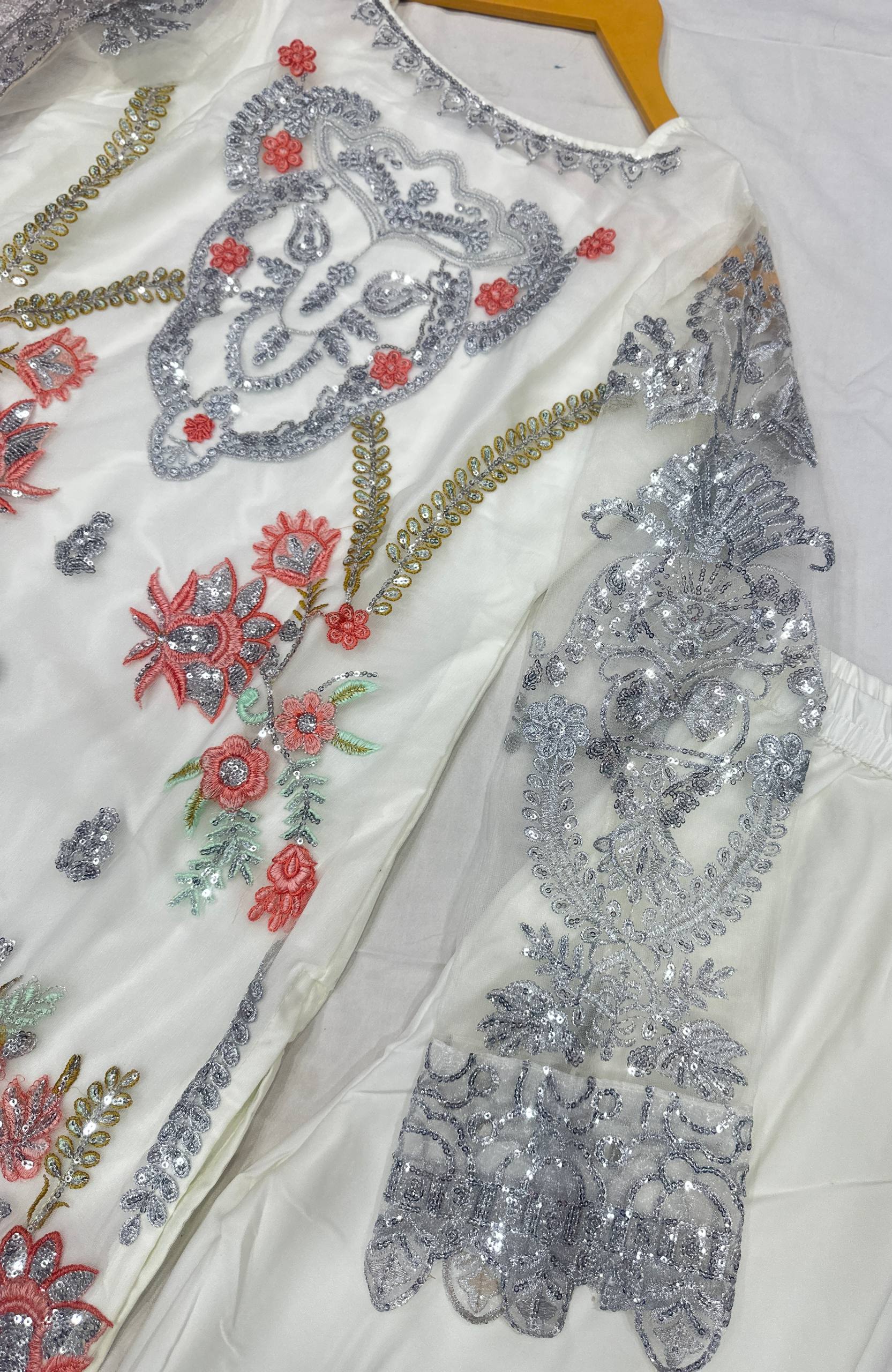 Ivory Noor Elegance Sharara Set