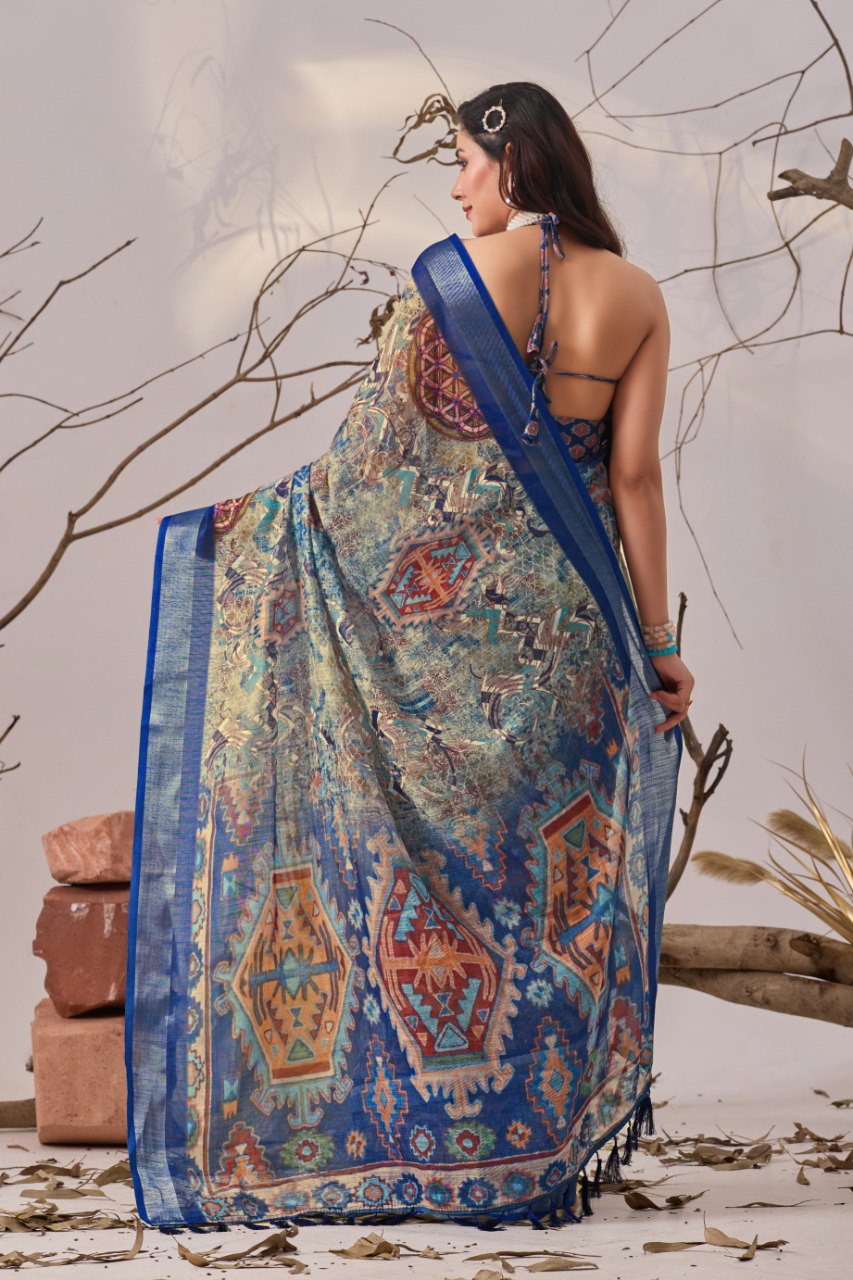 Timeless Patola Linen Saree