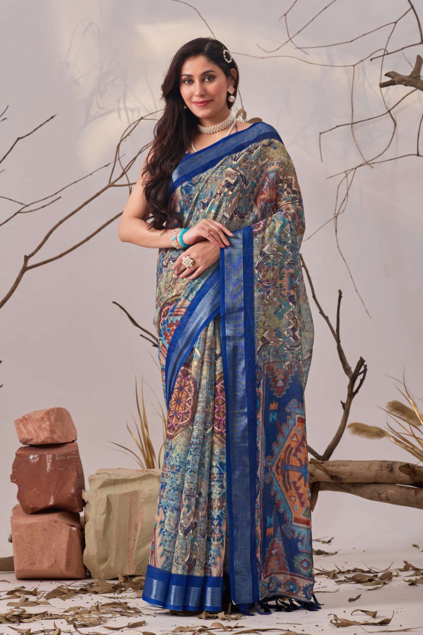 Timeless Patola Linen Saree
