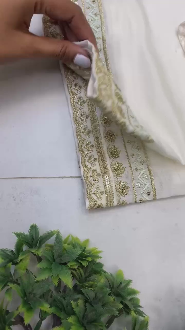 Festive Radiance Roman Silk Palazzo Set