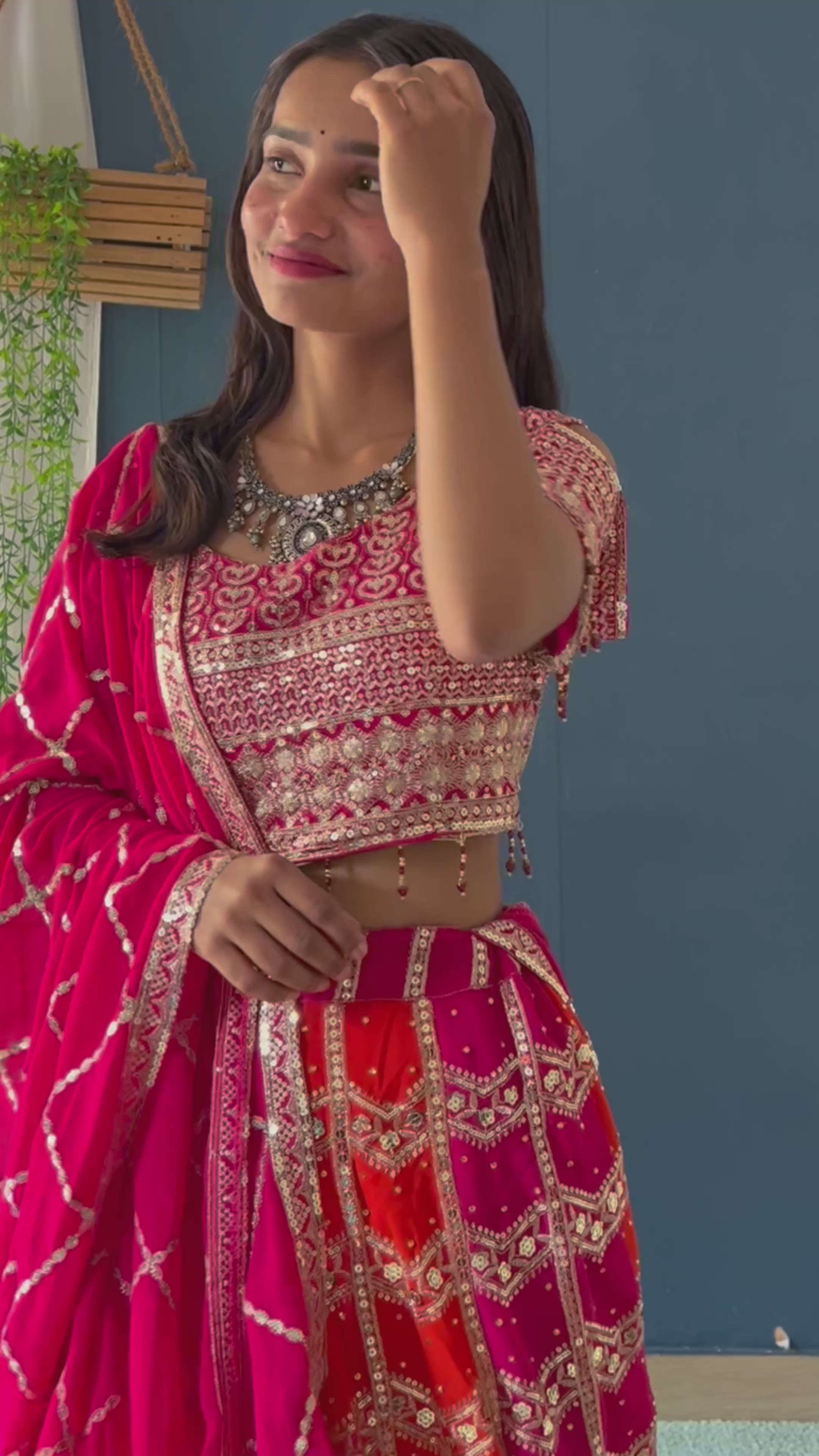 Color Bloom Designer Lehenga Set