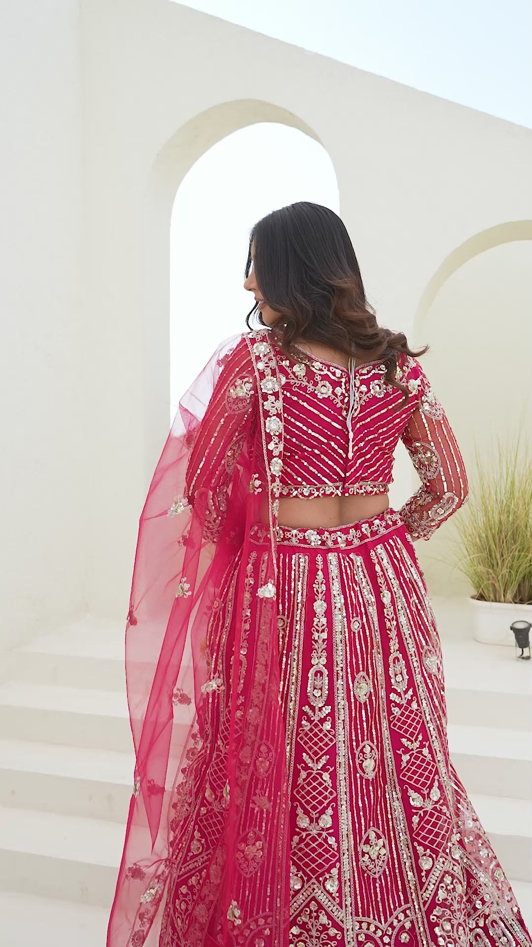 Regal Net Embroidered Lehenga Set