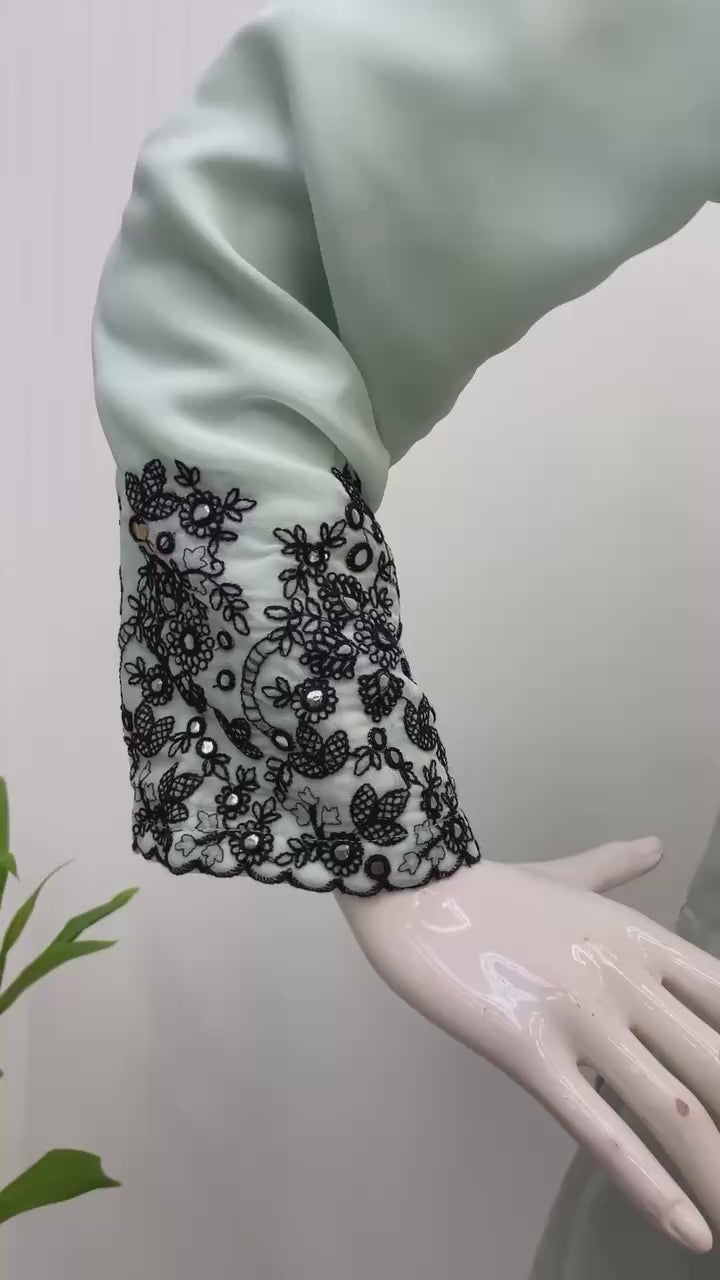 Foil Glow Georgette Pant Set
