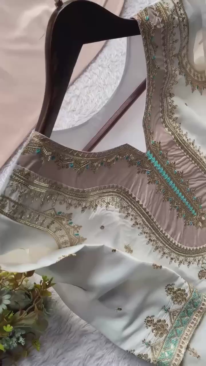 Festive Glow Crepe Silk Palazzo Set
