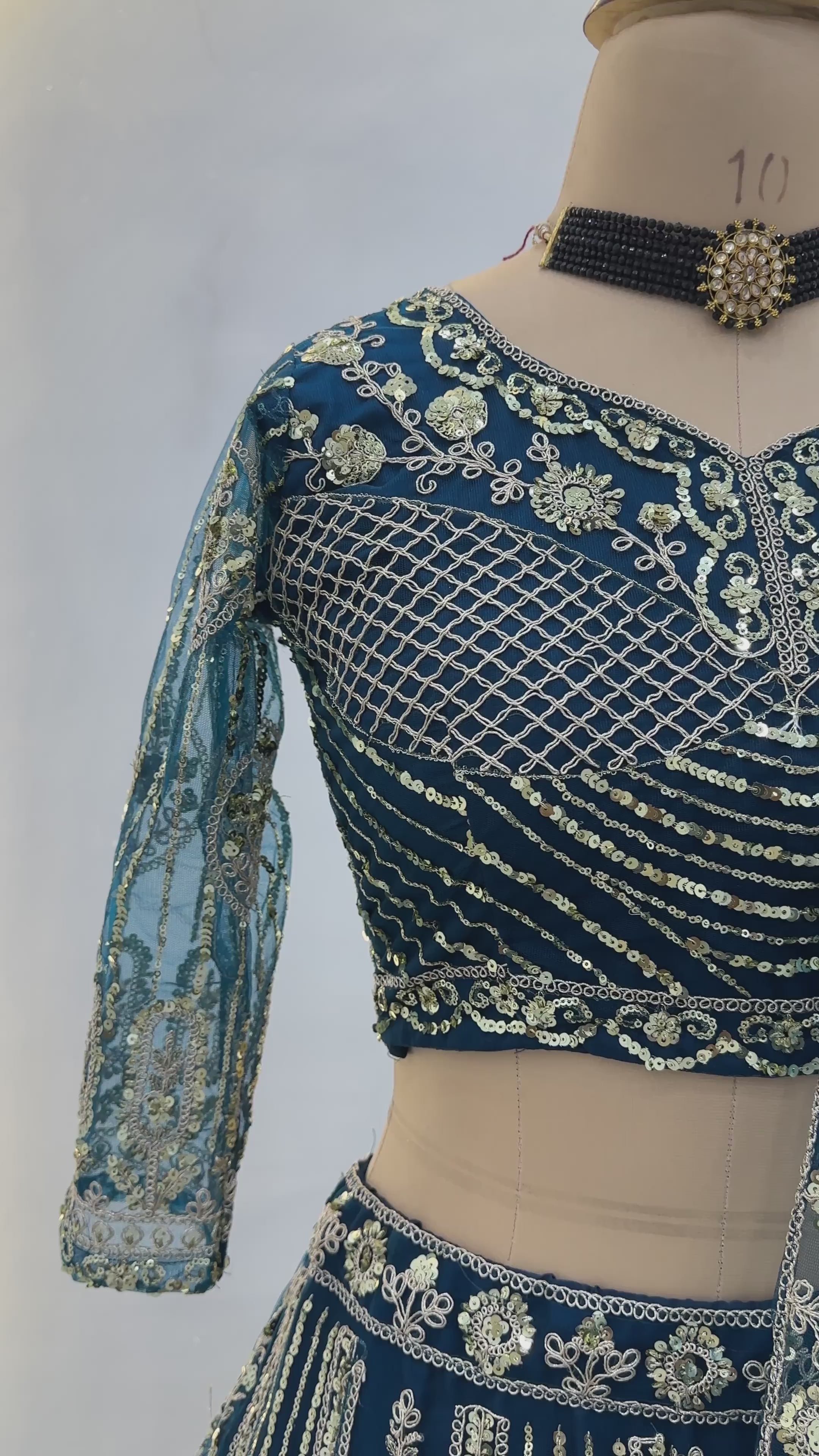 Regal Net Embroidered Lehenga Set