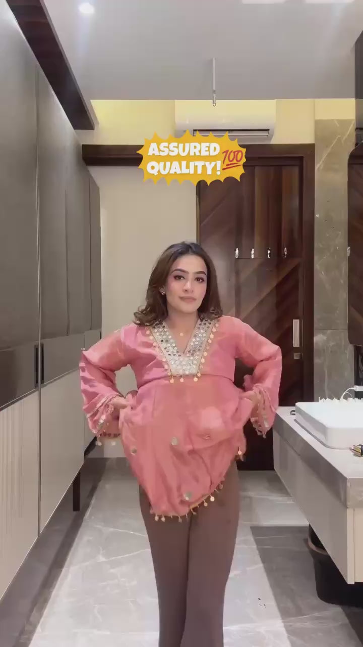 Mirror Spark Coss Moss Sharara Set