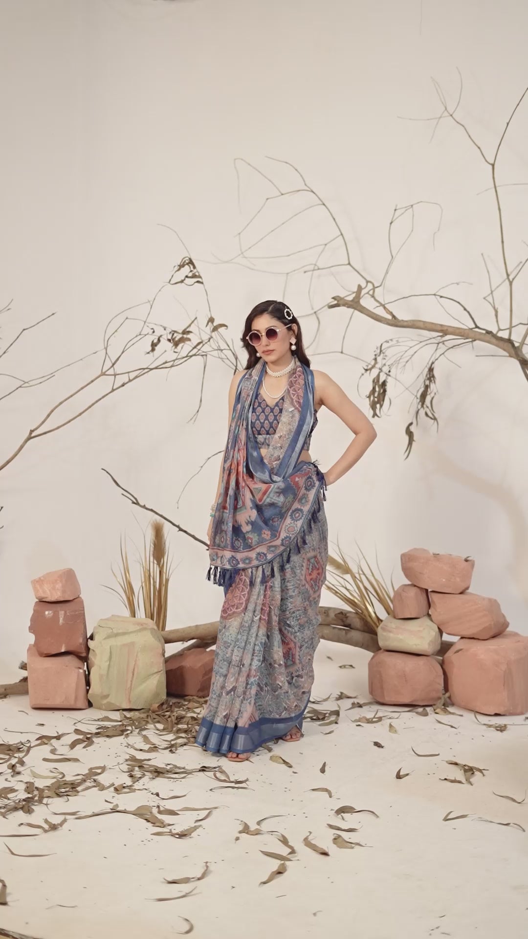 Timeless Patola Linen Saree