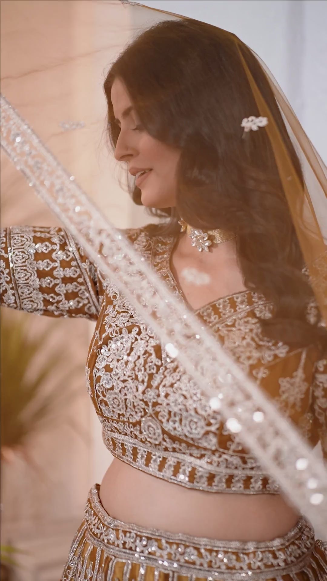 Regal Brown Radiance Lehenga Set