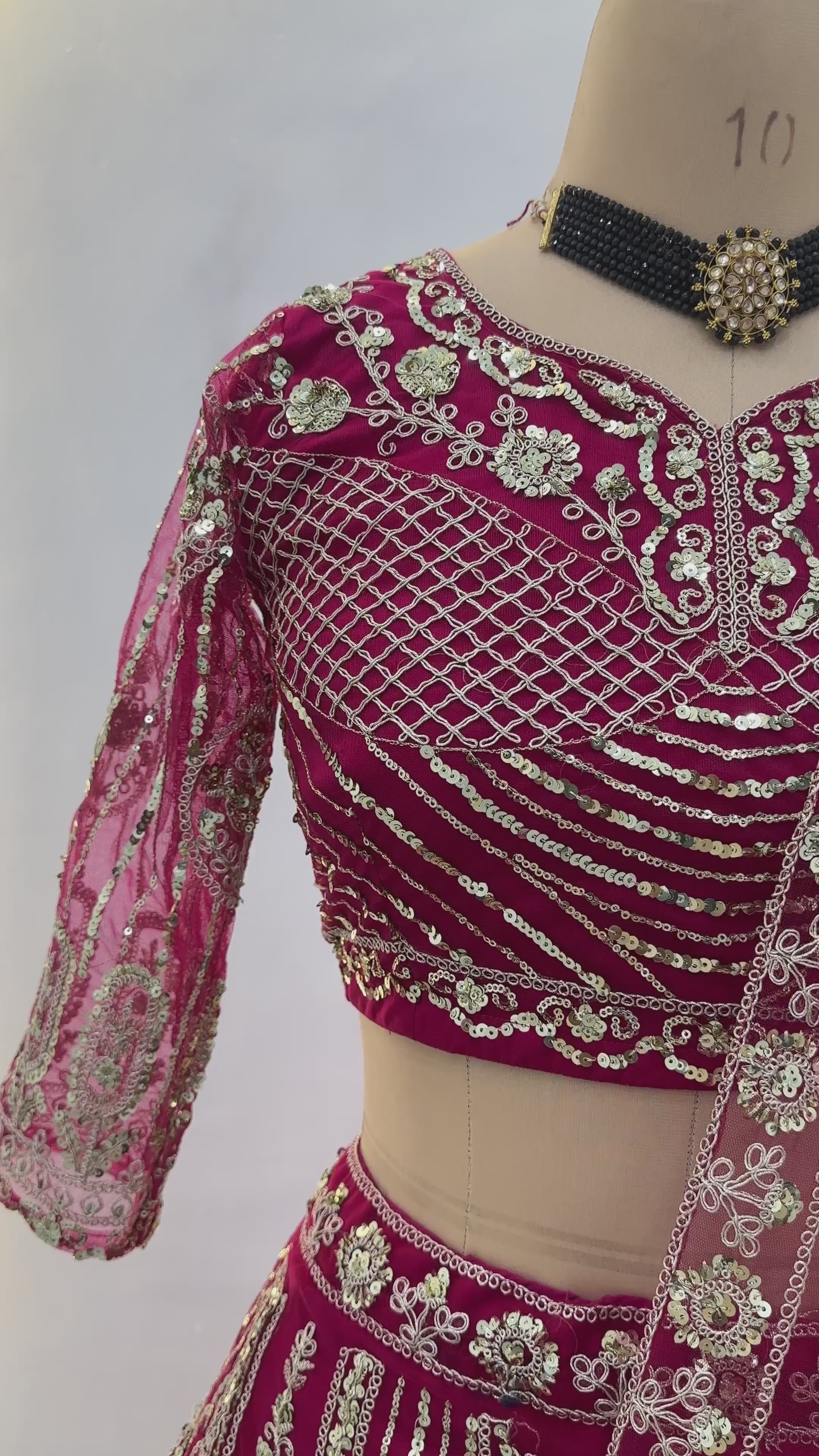 Regal Net Embroidered Lehenga Set
